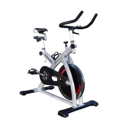 Zilveren Higol X-Ciser speedbike, spinning fiets, spinningfiets, spining, spinfiets, fitness bike, spinner bikes