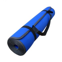 Yoga en fitness mat, pilatus grond mat, sporten, fitnessen, matten blauw zwart 
