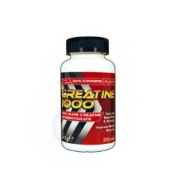 Maximize 1000 mg Creatine Monohydraat 200 tabs creatinefosfaat, krachtsport, sportvoeding, supplement, voedingssupplementen