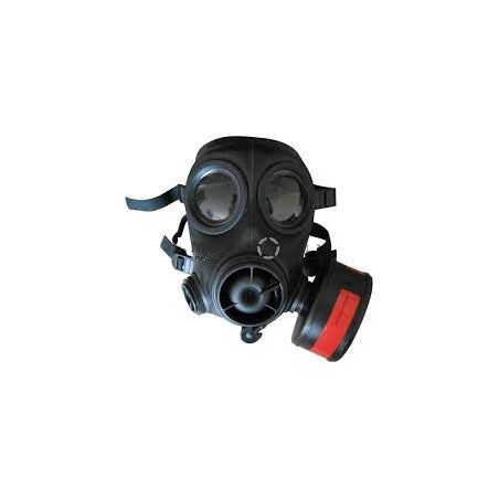 Kalmte conjunctie fonds KL AMF12 Gasmasker Nederlands leger beschermt tegen: atomic/nucleair,  biologische en chemische oorlogsvoering, gasmask