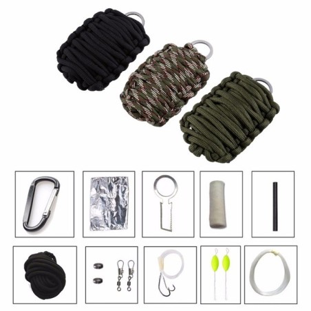 15 in 1 Survival Paracord Kit