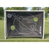World Cup XL voetbaldoel met wand 225x175 cm
