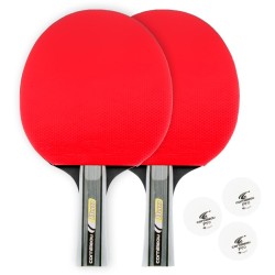 Cornilleau Sport duo pak tafeltennisbatjes set rood bat, tennis bats