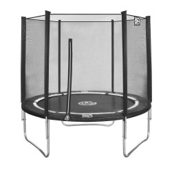 Jump Line 183 cm zwart trampoline met veiligheidsnet