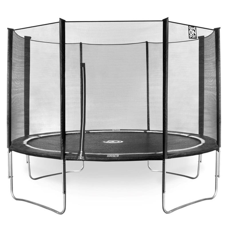 Jump Line 366 cm zwart trampoline met veiligheidsnet