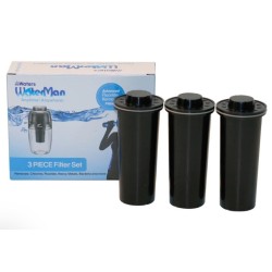 3-pack vervangingsfilters voor Waterman 600 ml zwart