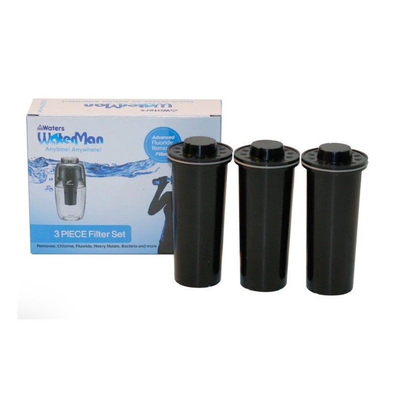 3-pack vervangingsfilters voor Waterman 600 ml zwart