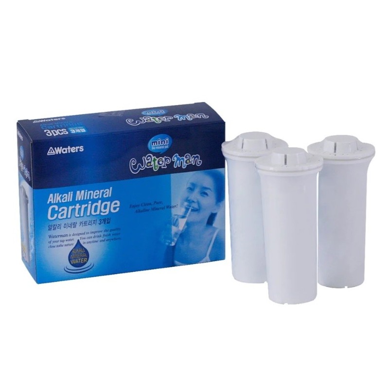 3-pack vervangingsfilters voor Waterman 600 ml wit