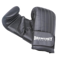 bremshey bokshandschoenen zwart leer, bokshandschoen boxing glove, sparring bokszak hnadschoenen