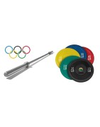olympische halterset, halterstang, gewichten, 50 mm barbell, fitness